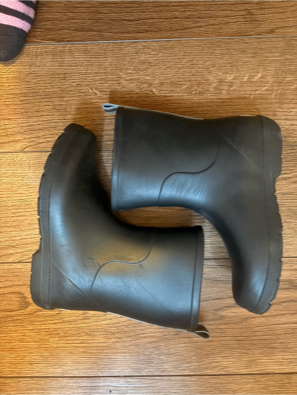 Men's Black Rain Boots - Classic Waterproof Chelsea Style